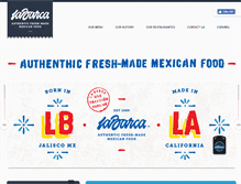 Tablet Screenshot of labarcarestaurantes.com